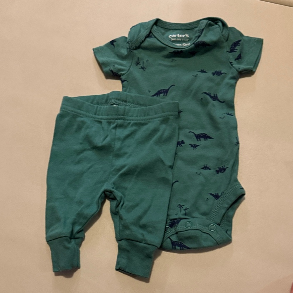 Carter's Dinosaur Bodysuit and Pants Set Newborn